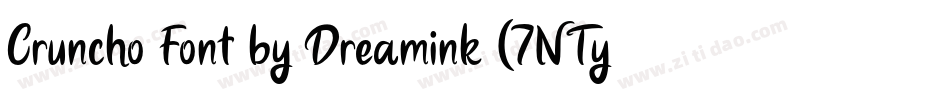 Cruncho Font by Dreamink (7NTypes)字体转换